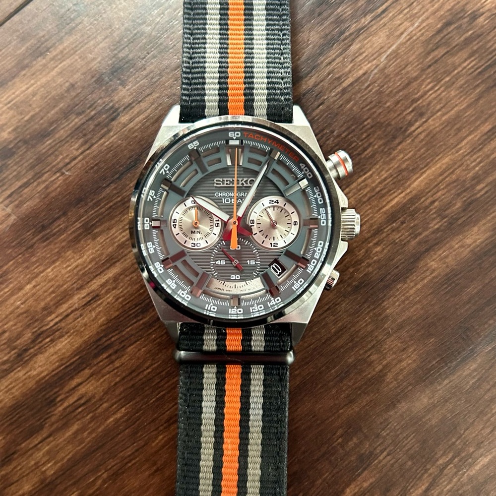 Seiko Men's Chronograph Watch / Tachymeter